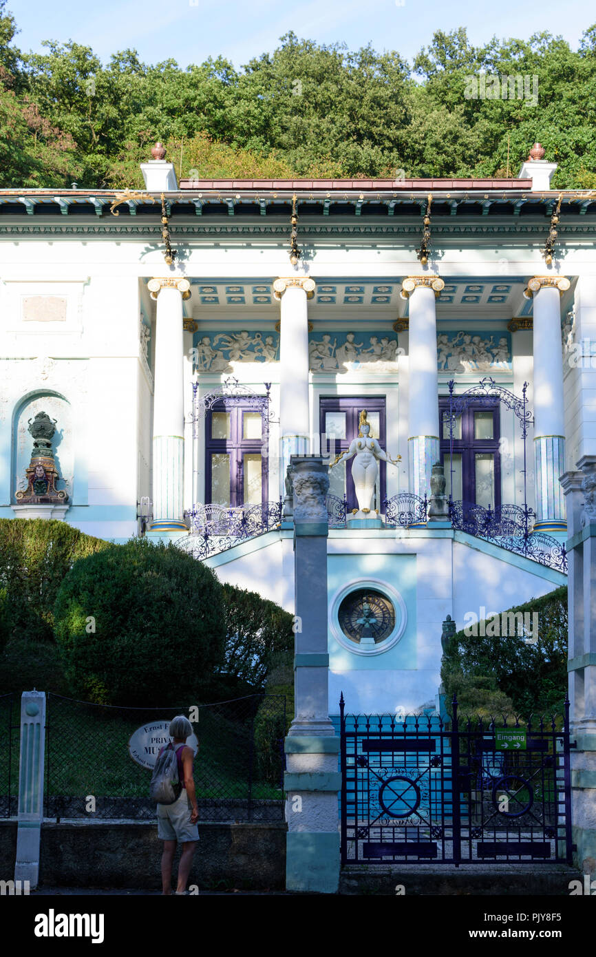 Wien, Vienna: Villa Wagner I (Otto-Wagner-Villa, Ben-Tieber-Villa, Ernst-Fuchs-Villa), today museum Ernst Fuchs Privatmuseum, 14. Penzing, Wien, Austr Stock Photo