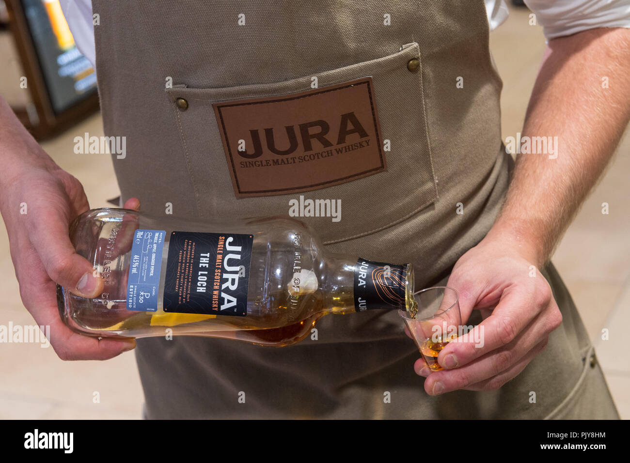 Edinburgh Airport, WDF, Jura and Dalmore for Whyte and MacKay Stock Photo