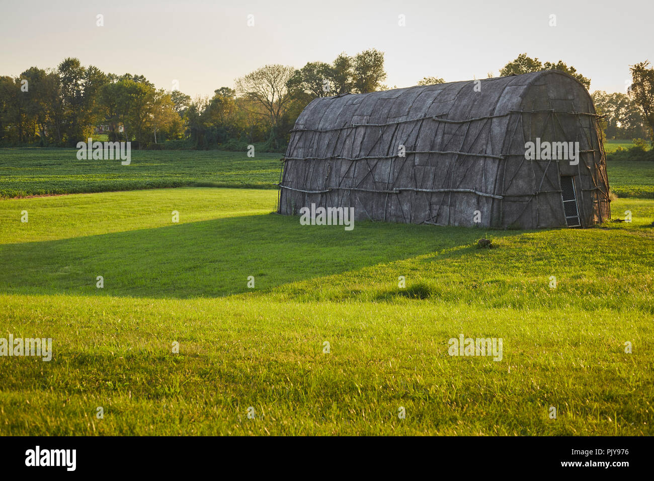 The Longhouse at the Hans Herr House, a museum in Willow Street