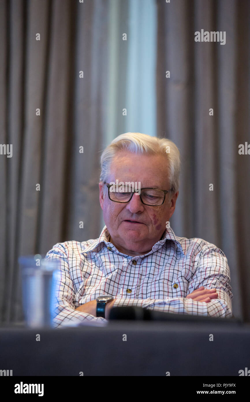 Cardiff, UK. September 2018. Lord Dafydd Elis-Thomas at Cardiff Book Festival. Stock Photo