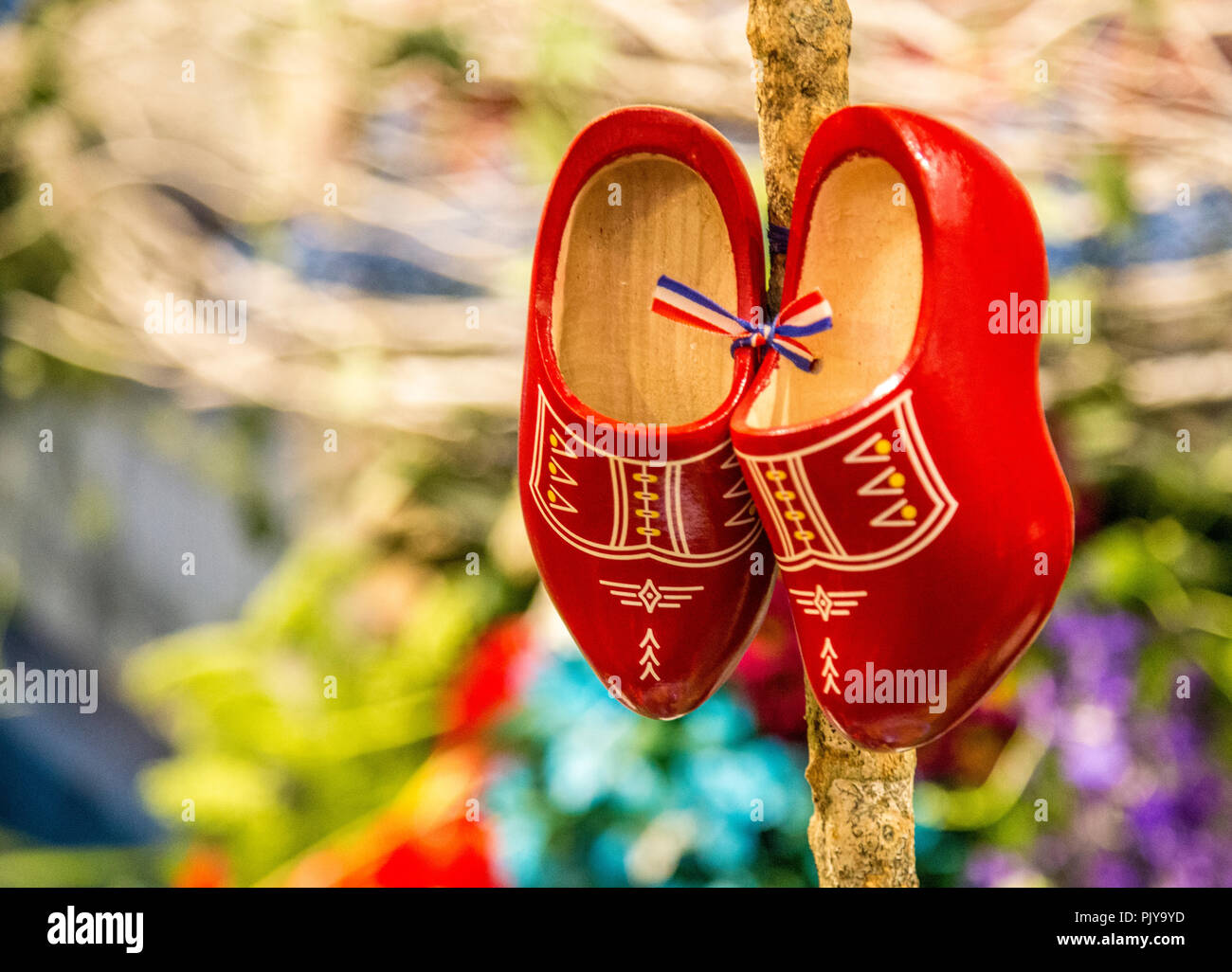 traditional shoes wooden dutch Stock Photo Alamy