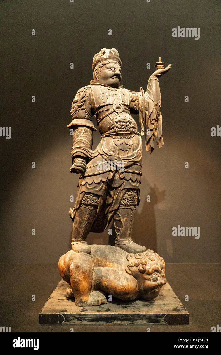Standing Bishamonten Vaisravana Tokyo National Museum Ueno Park Taito Ku Tokyo Japan Stock Photo Alamy