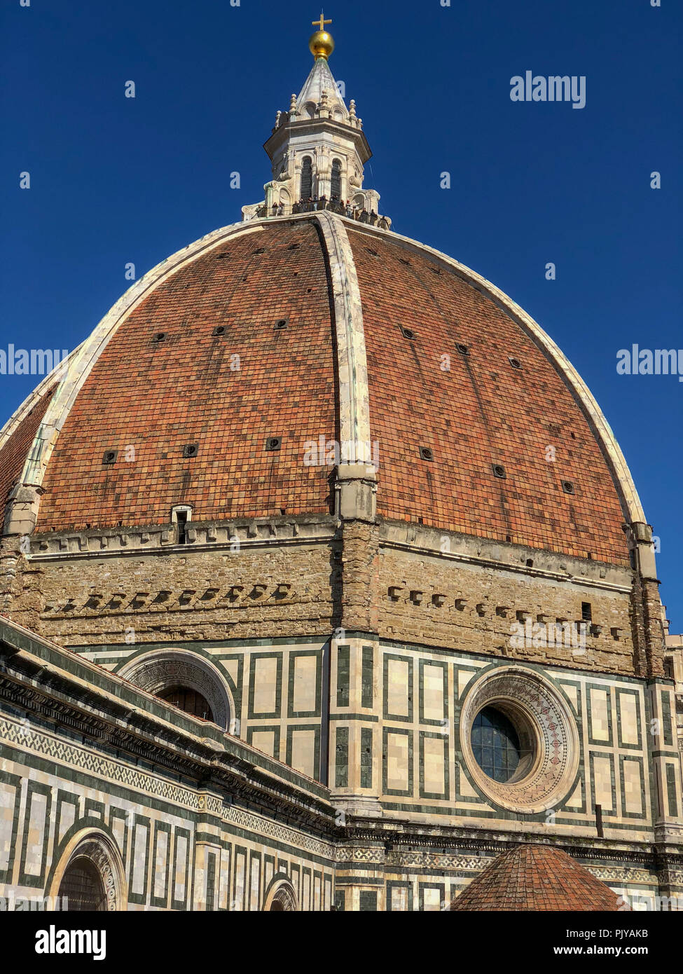 Florence Duomo. Basilica di Santa Maria del Fiore (Basilica of Saint Mary of the Flower) in Florence, Italy. Stock Photo