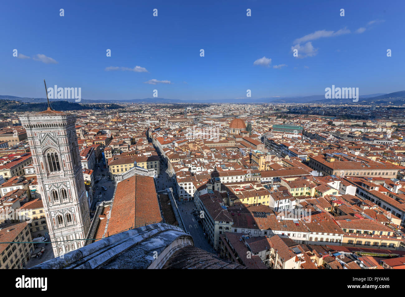 Florence Duomo. Basilica di Santa Maria del Fiore (Basilica of Saint Mary of the Flower) in Florence, Italy. Stock Photo