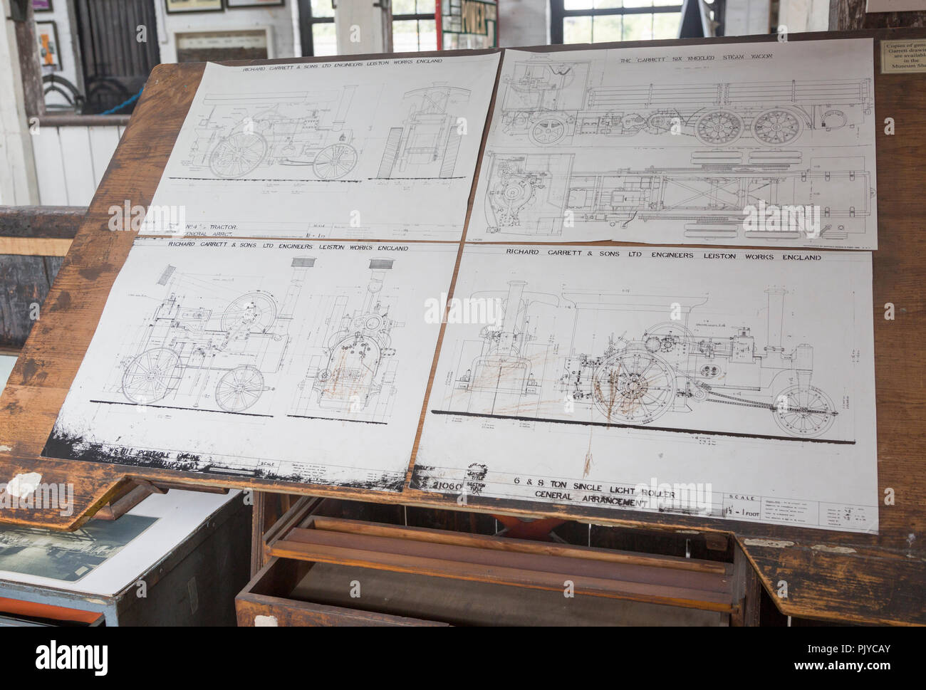 The Long Shop museum, Leiston, Suffolk, England, UK steam engine