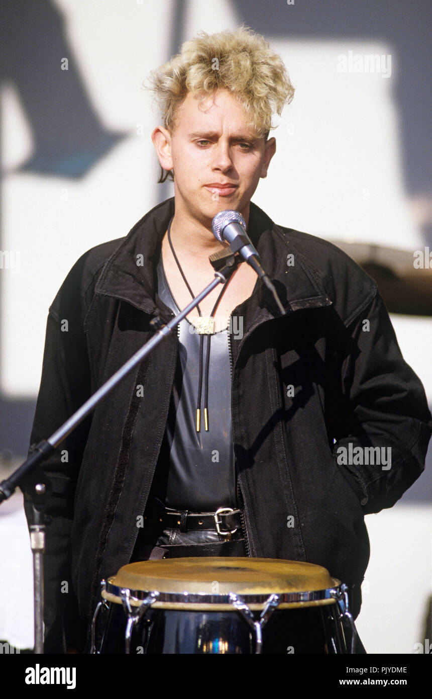 Martin Gore (Depeche Mode) on 16.04.1984 in Schleiden. | usage worldwide  Stock Photo - Alamy