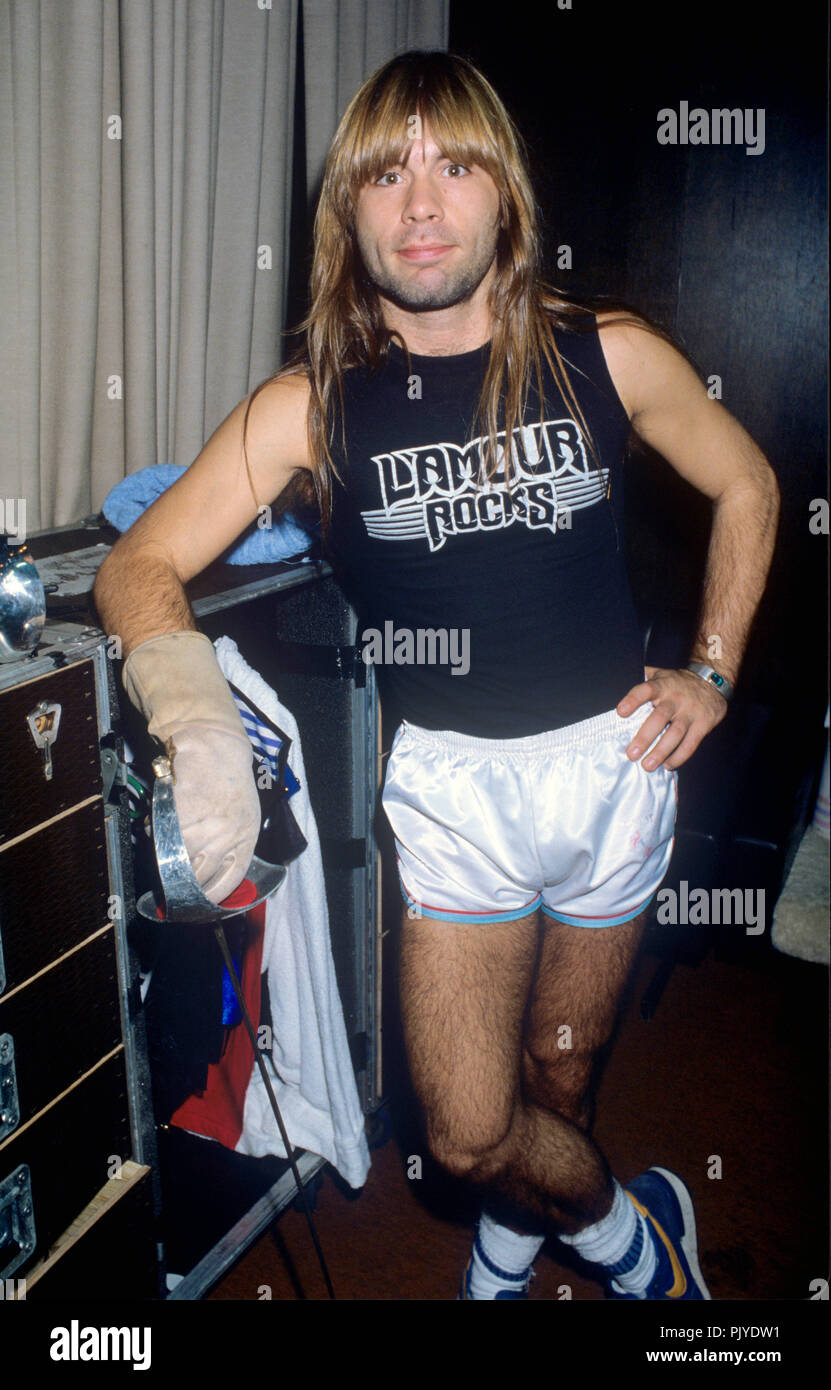 Bruce Dickinson (Iron Maiden) on 19.08.1984 in Laibach / Ljubljana.