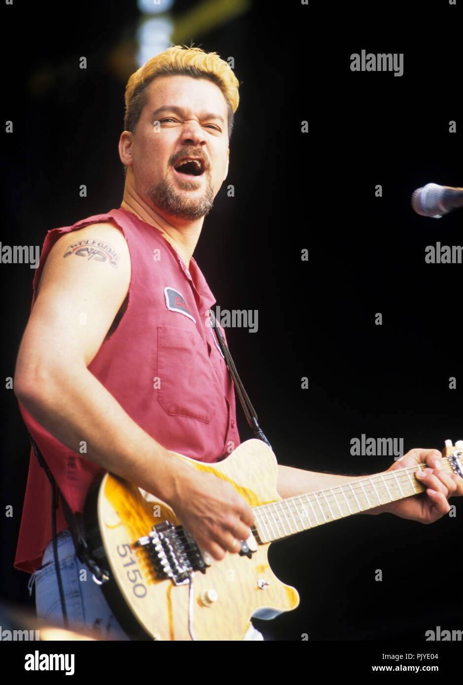 Eddie Van Halen (Van Halen) on 26.05.1995 in Bremen. | usage worldwide Stock Photo