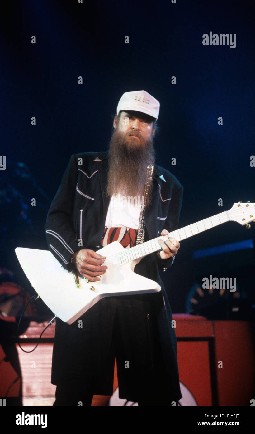 Billy Gibbons Zz Top On 26 09 1986 In Wurzburg Usage Worldwide Stock Photo Alamy