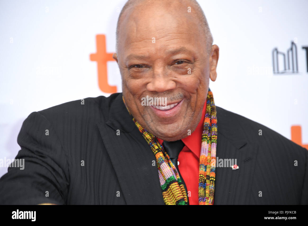 Toronto, Ontario, Canada. 9th Sep, 2018. Musician/Music Producer QUINCY JONES attends 'Quincy' premiere during the 2018 Toronto International Film Festival at Princess of Wales Theatre on September 09, 2018 in Toronto, Canada Credit: Igor Vidyashev/ZUMA Wire/Alamy Live News Stock Photo