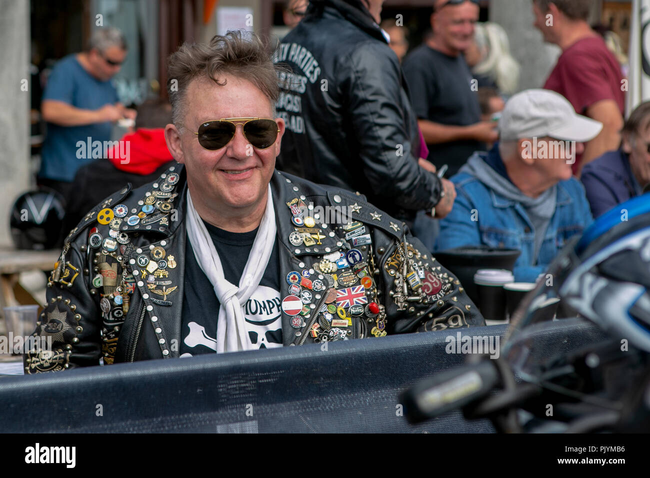 September 9, 2018 - Thousands of bikers took to the road for their annual ''London to Brighton Burn Up'' ride event. They departed from the Ace Cafe in London and descended on Brighton seafront where motorcycles of all times & styles were on display Credit: Matt Duckett/IMAGESLIVE/ZUMA Wire/Alamy Live News Stock Photo