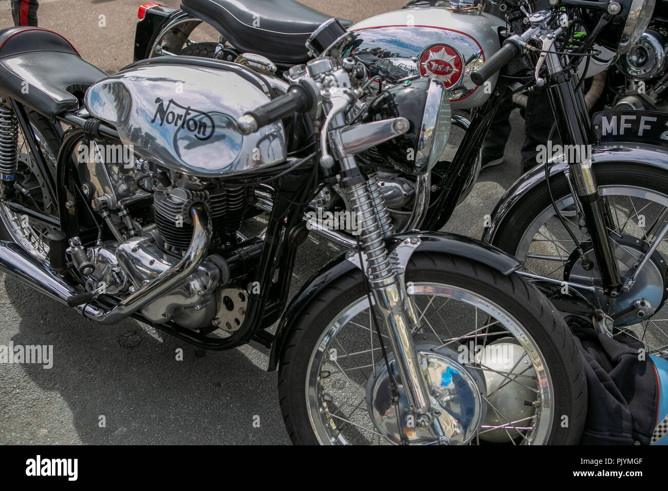 September 9, 2018 - Thousands of bikers took to the road for their annual ''London to Brighton Burn Up'' ride event. They departed from the Ace Cafe in London and descended on Brighton seafront where motorcycles of all times & styles were on display Credit: Matt Duckett/IMAGESLIVE/ZUMA Wire/Alamy Live News Stock Photo