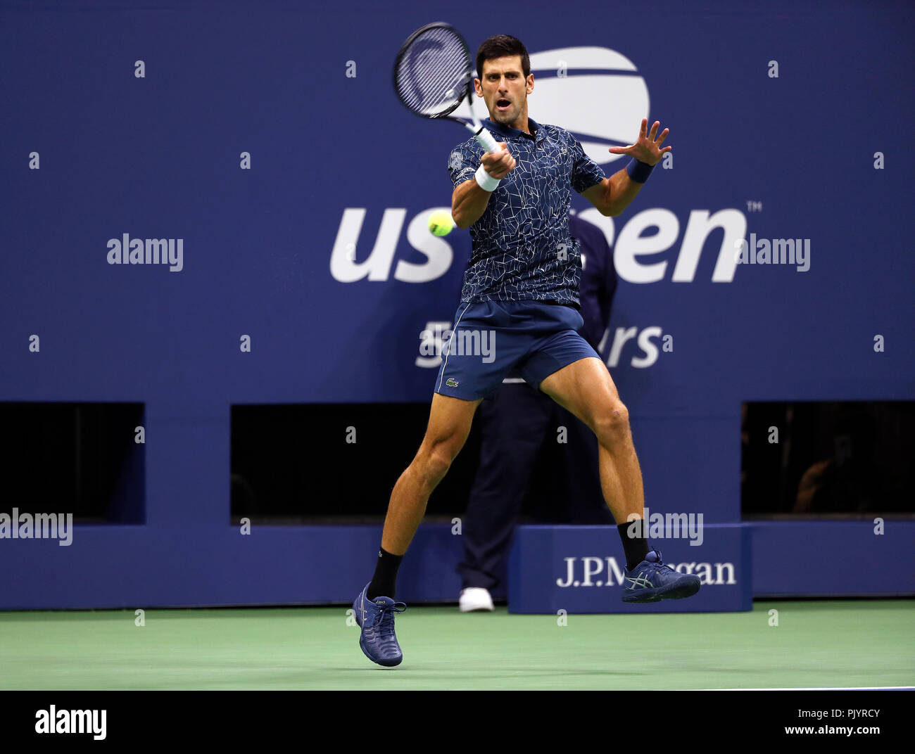 Novak djokovic in us open final hi-res stock photography and images