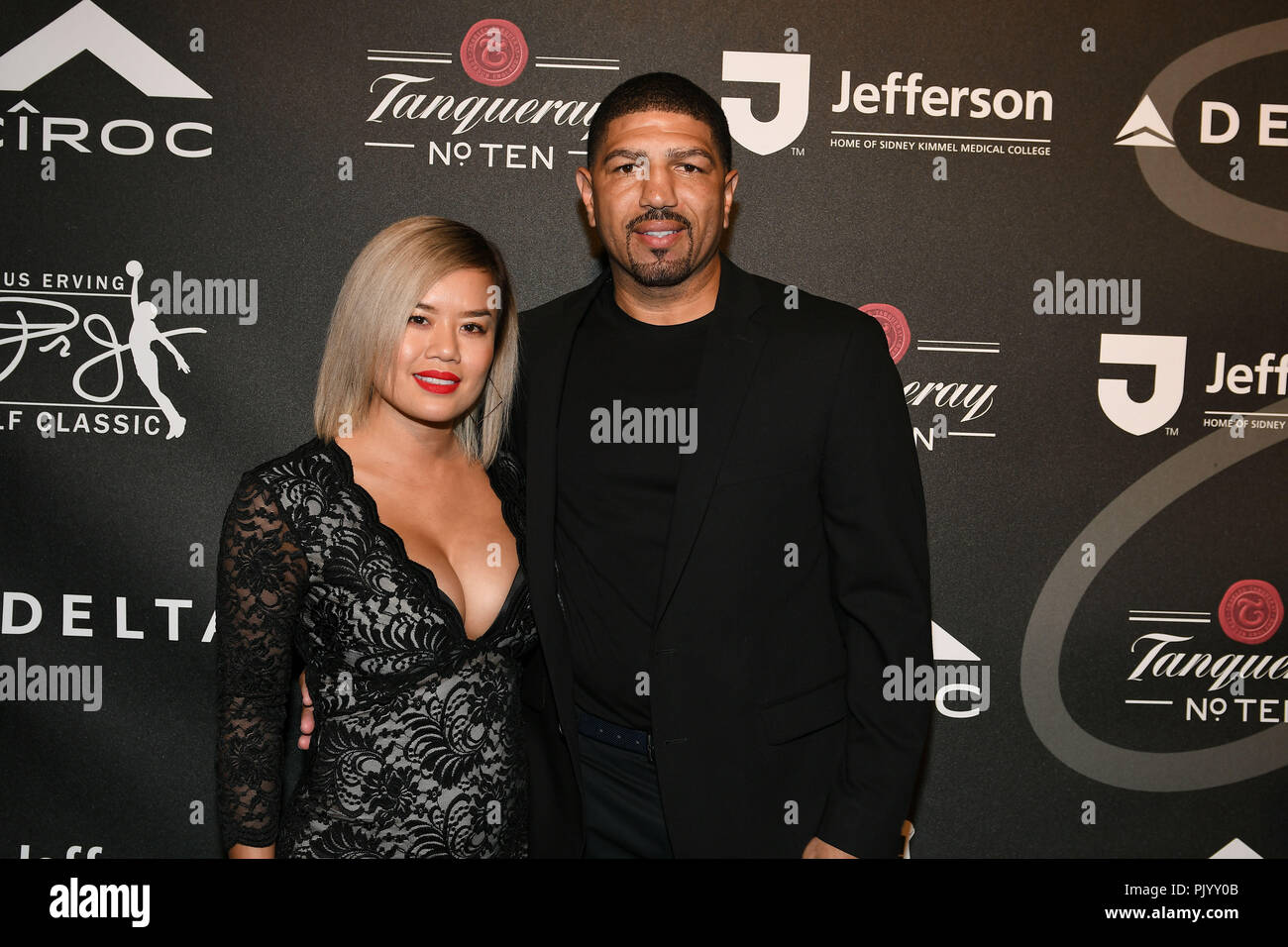 Philadelphia, Pennsylvania, USA. 9th Sep, 2018. Former boxing great, WINKY WRIGHT, and friend at the Julius 'Dr.J' Erving Black Tie Ball in support of the Salvation Army of Greater Philadelphia. Credit: Ricky Fitchett/ZUMA Wire/Alamy Live News Stock Photo