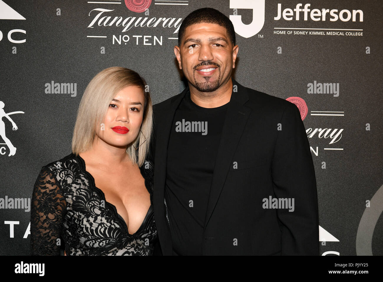 Philadelphia, Pennsylvania, USA. 9th Sep, 2018. Former boxing great, WINKY WRIGHT, and friend at the Julius 'Dr.J' Erving Black Tie Ball in support of the Salvation Army of Greater Philadelphia. Credit: Ricky Fitchett/ZUMA Wire/Alamy Live News Stock Photo