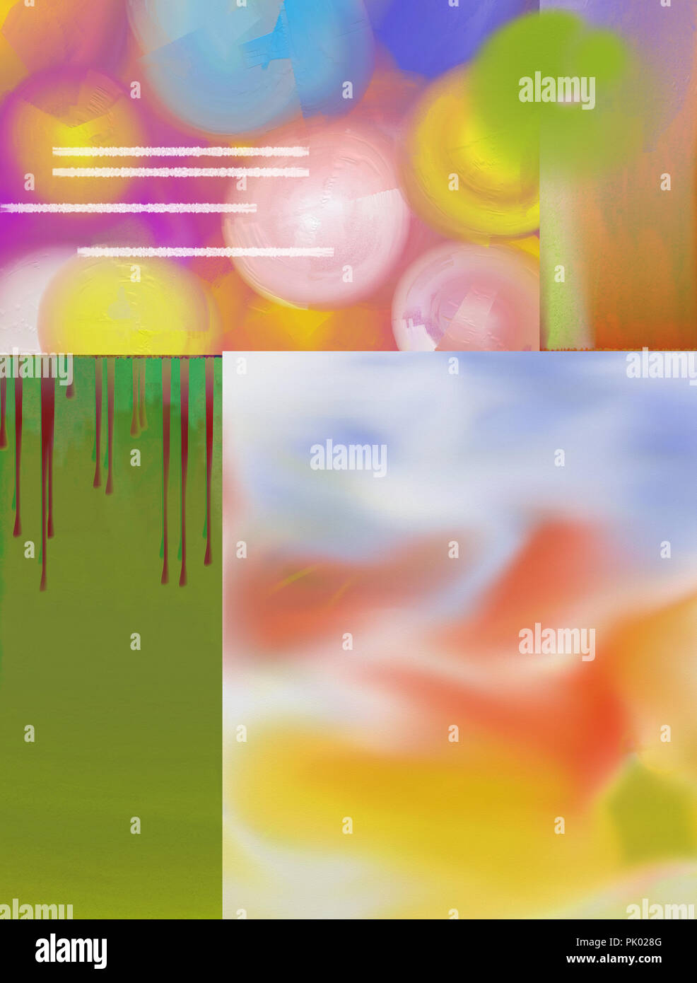 Abstract painting in vivid colors Stock Photo - Alamy