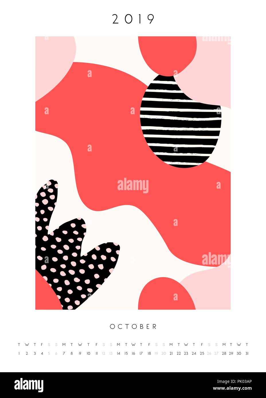 October 2019 Calendar Printable Templates Monthly Calendar Template