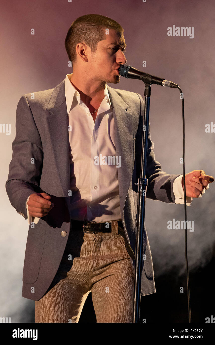 2018 Way Out West Festival - Day 1 - Performances Featuring: Arctic  Monkeys, Alex Turner Where: Gothenburg, Sweden When: 09 Aug 2018 Credit:  Emelie Andersson/WENN.com Stock Photo - Alamy