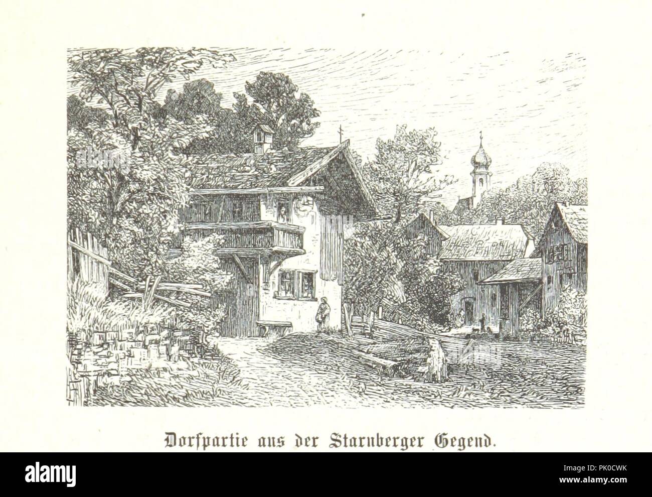 Image  from page 67 of 'Der Starnberger See, Bavaria. Eine Wanderung durch seine Uferorte. Wort und Bild von G. A. H. Holzschnitte von H. Wolf' . Stock Photo
