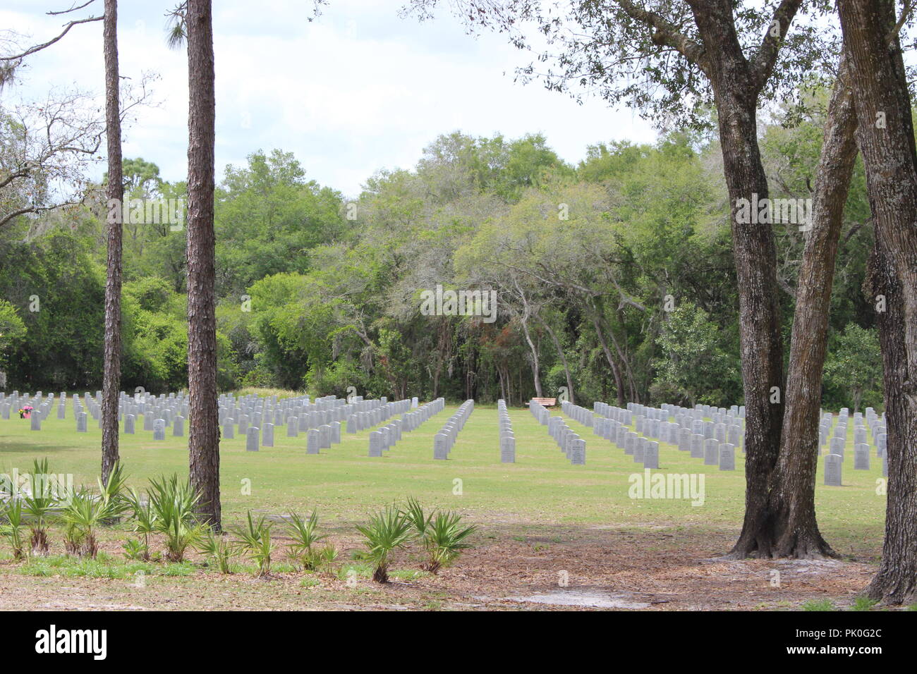 Florida National Cemetery located near the city of Bushnell in Sumter County, Florida, USA Stock