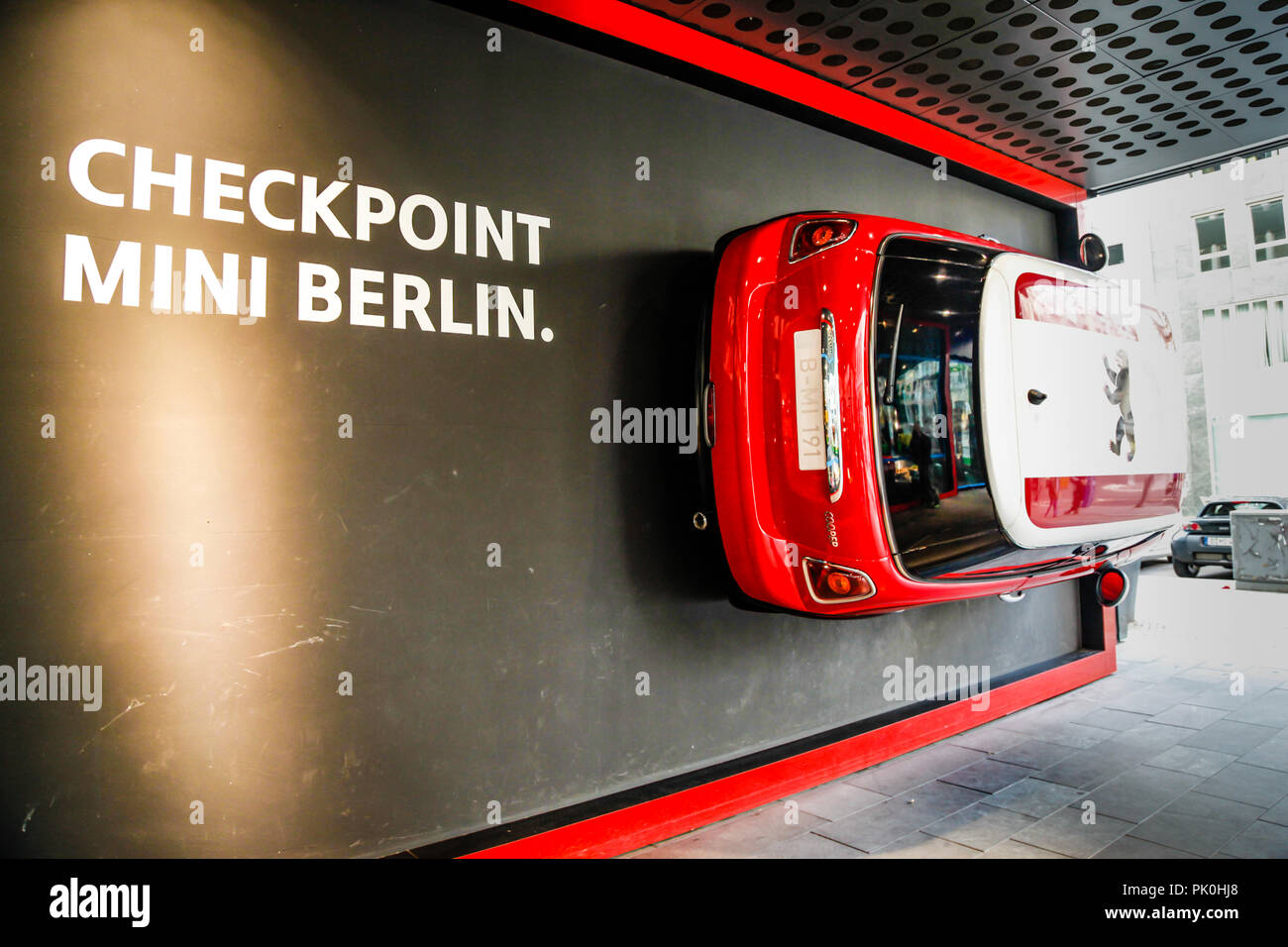 Checkpoint Mini Berlin car showroom in Berlin, Germany Stock Photo Alamy