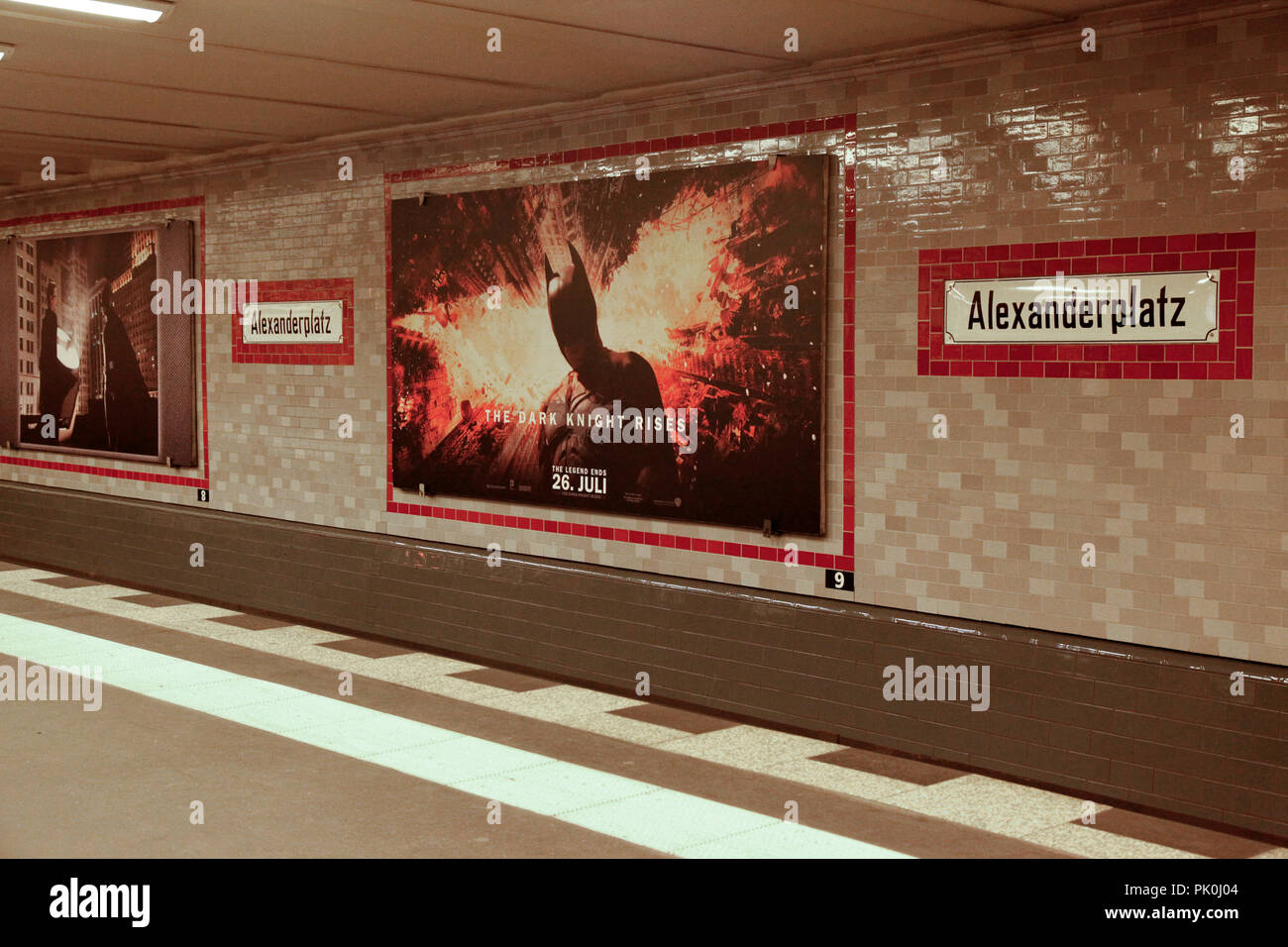 Alexanderplatz underground station in Berlin, Germany Stock Photo