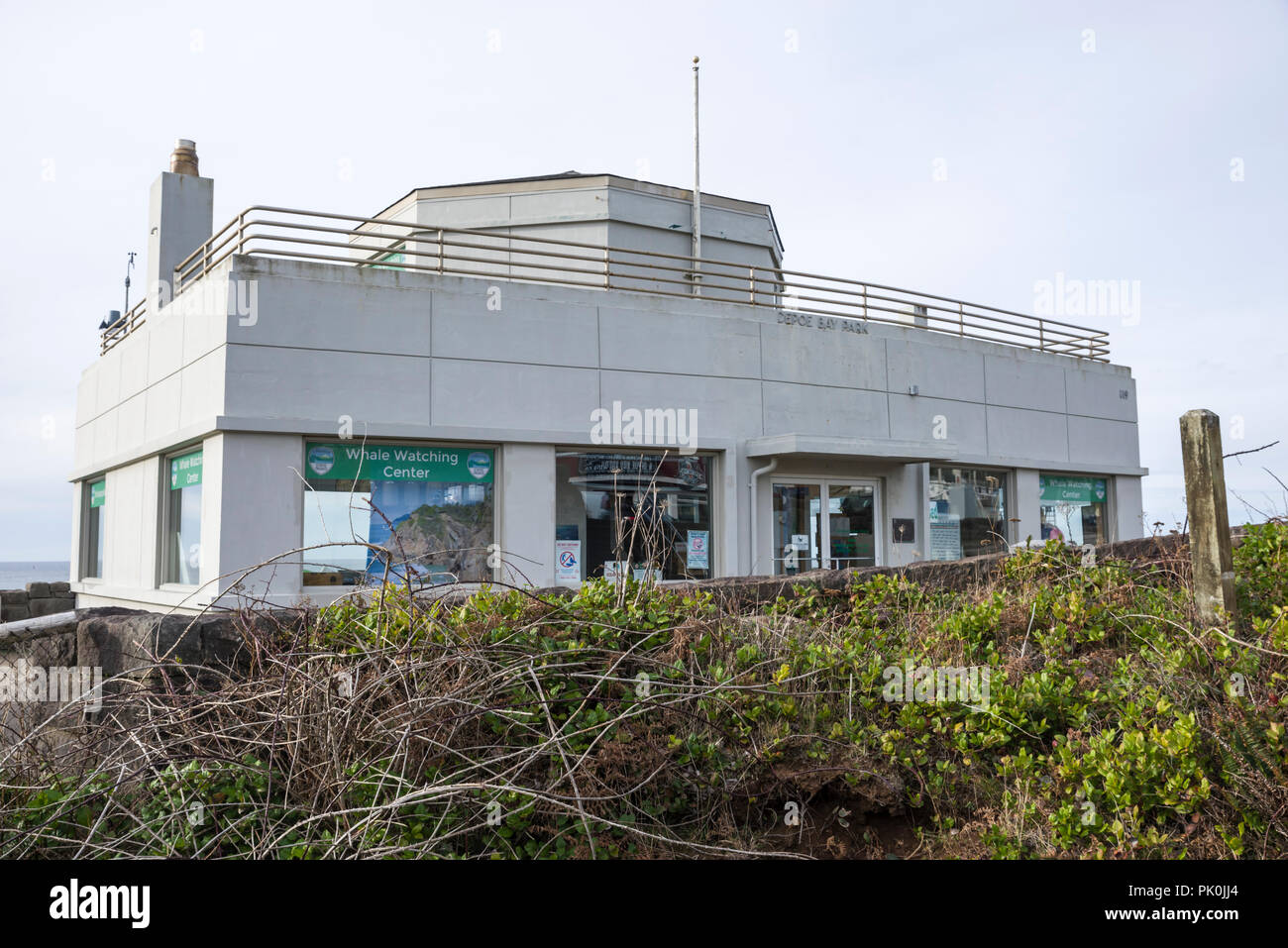 The Depoe Bay Whale Watching Center is an Oregon State Park visitor