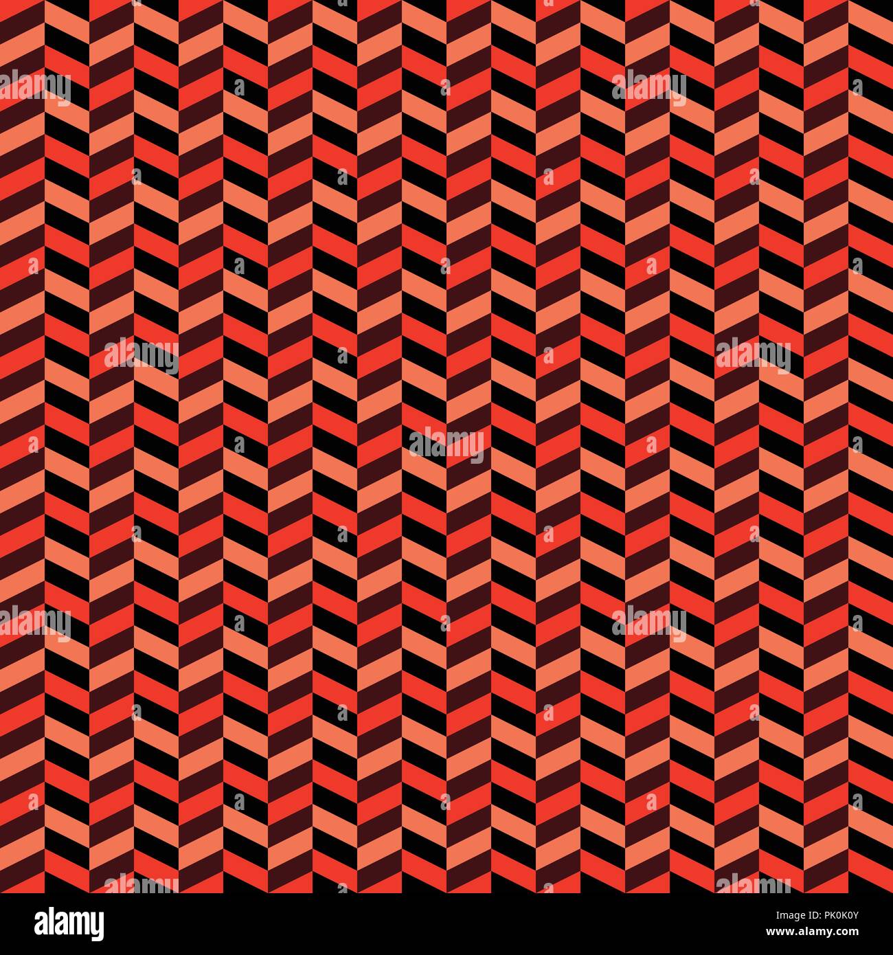 Seamless colorful zigzag chevron / herringbone pattern background. Stock Vector