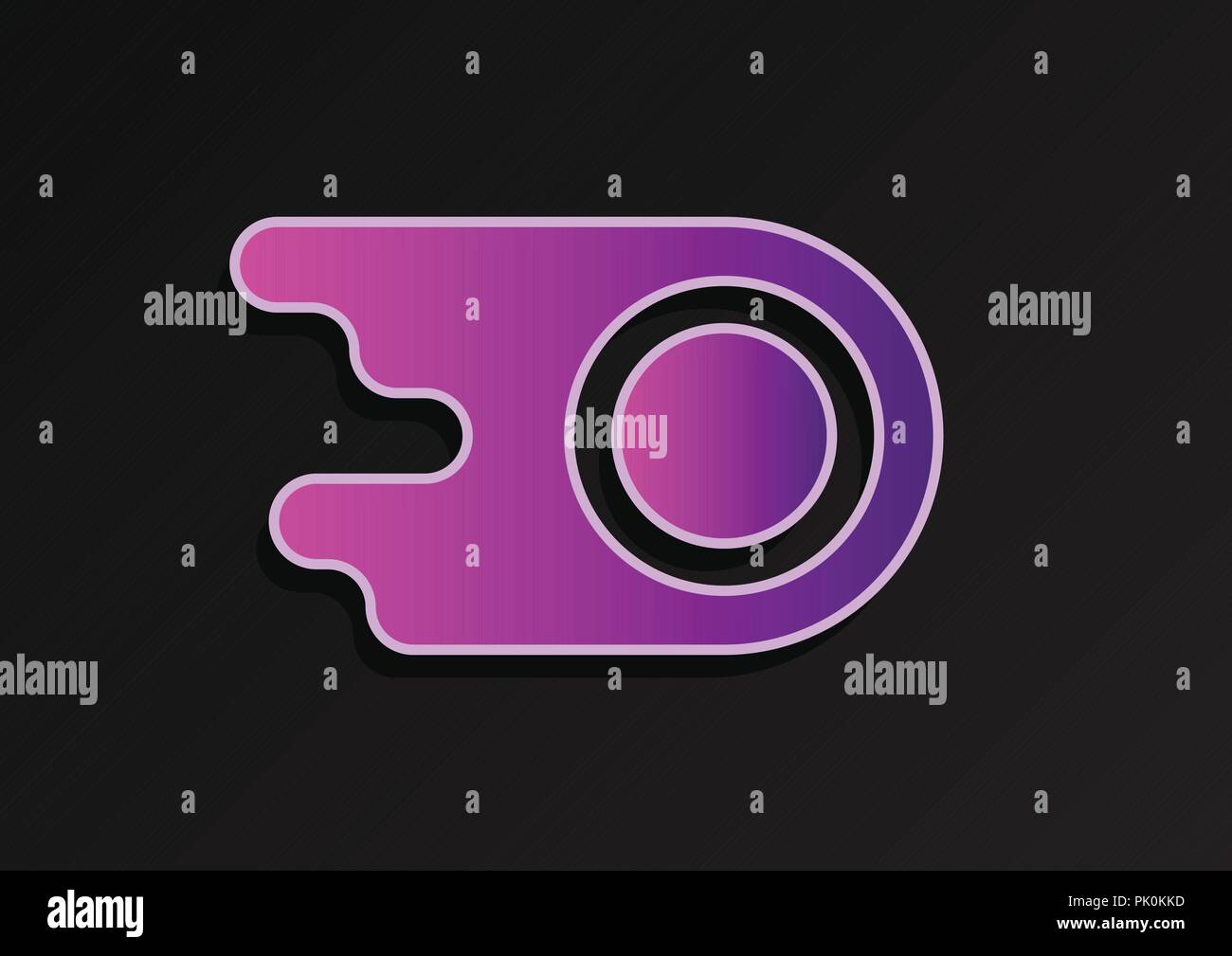 vector design of fast logo Stock Vector