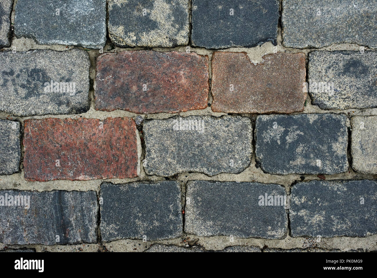 old cobblestone road for background or texture Stock Photo - Alamy