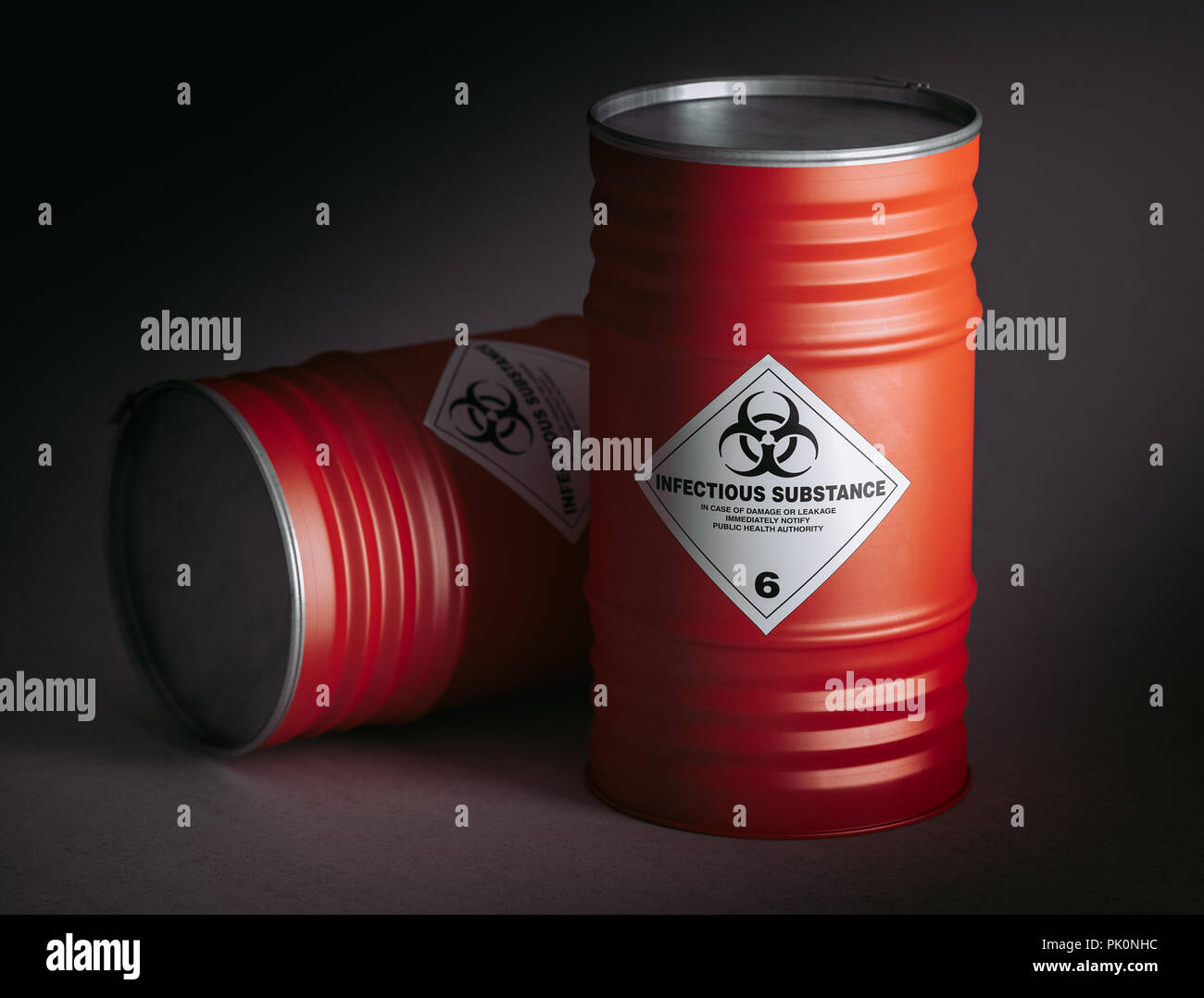 danger barrel 3d rendering image Stock Photo