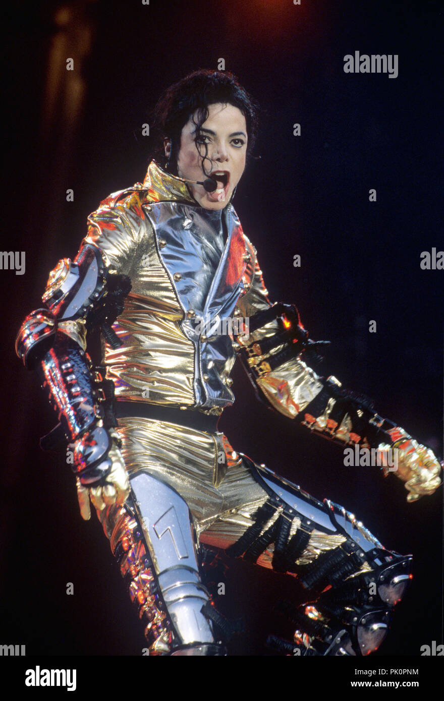 Michael Jackson on 31.05.1997 in Bremen. | usage worldwide Stock