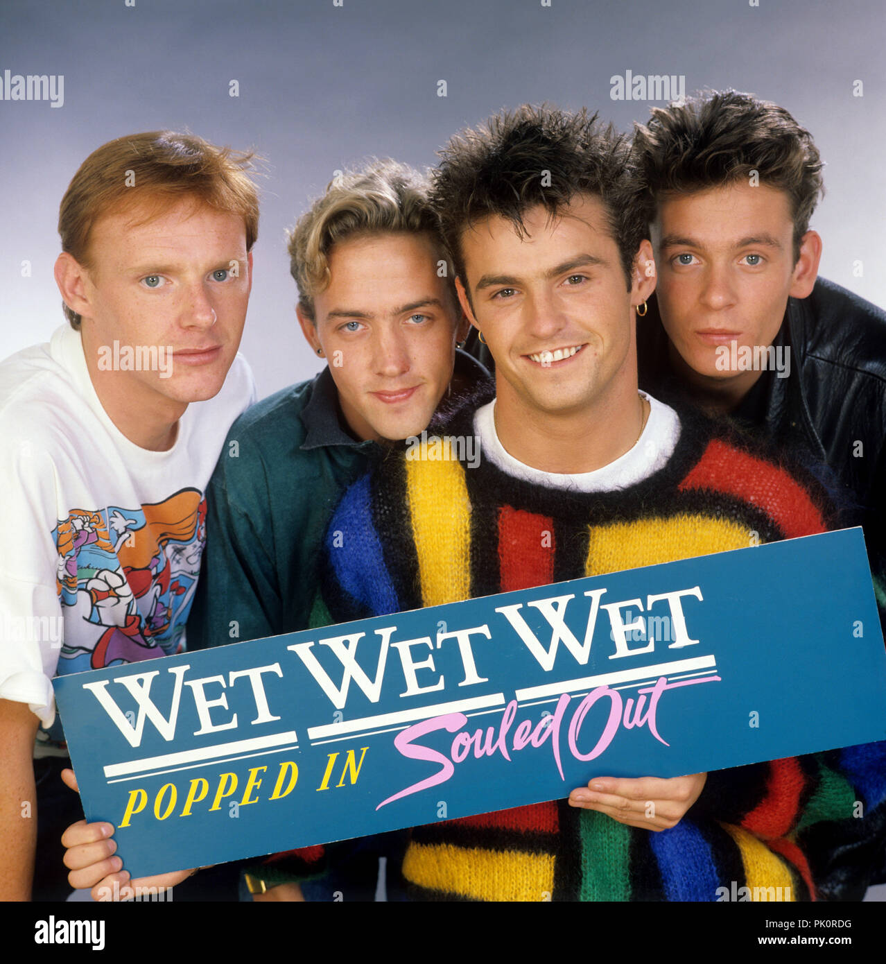 Wet Wet Wet (singer Marti Pellow) on 29.09.1987 in München / Munich. usage worldwide Stock
