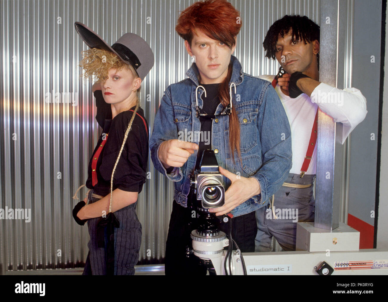 Thompson Twins (singer Tom Bailey) on 07.10.1985 in Lippstadt