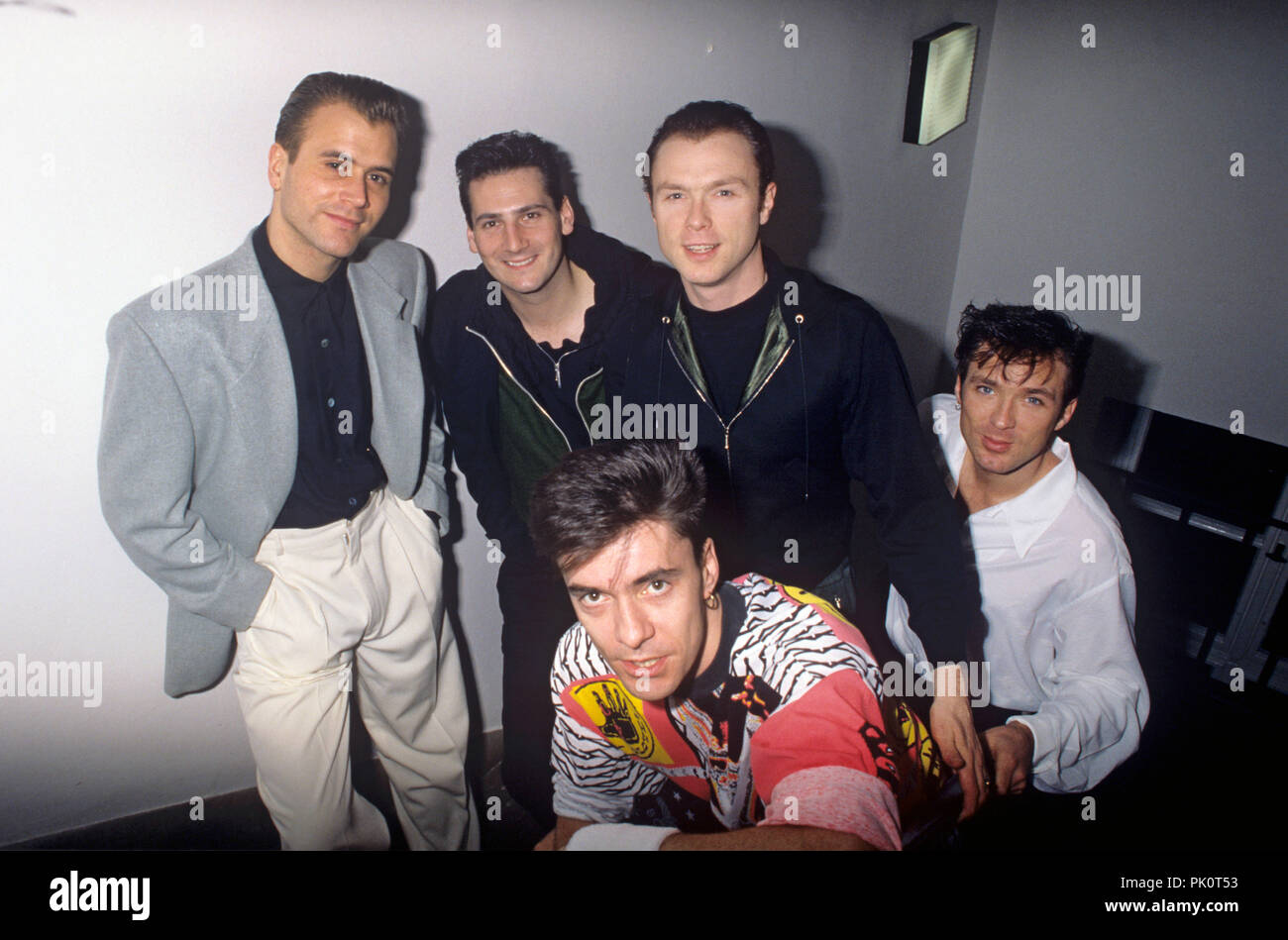 Spandau Ballet (with singer Tony Hadley) on 17.01.1990 in München ...