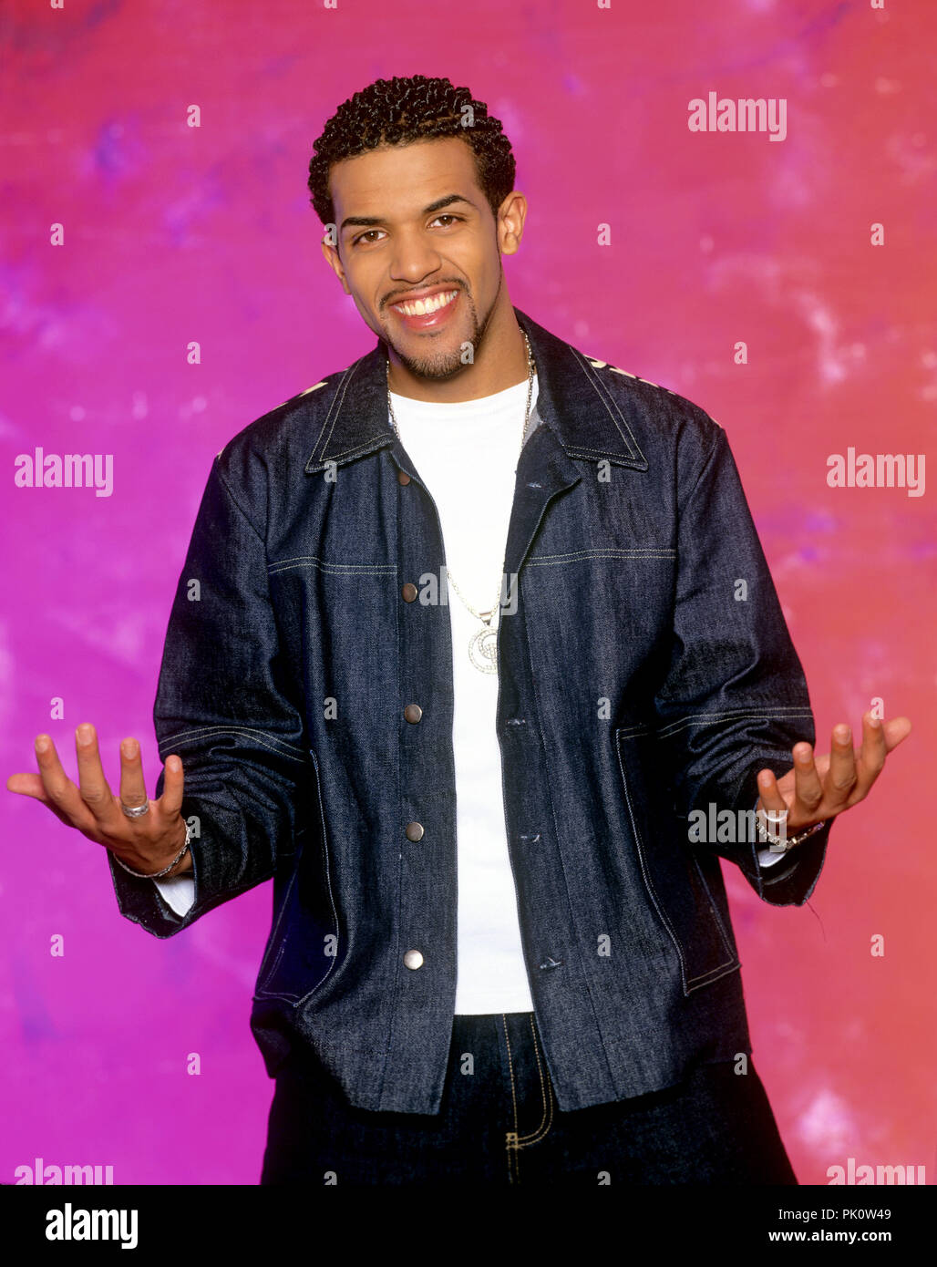 Craig David on 06.09.2000 in München / Munich. usage worldwide Stock