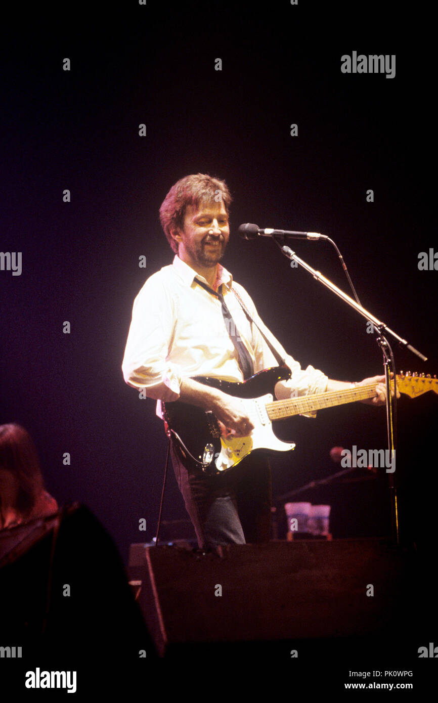 Eric Clapton on 20.04.1983 in Bremen. | usage worldwide Stock