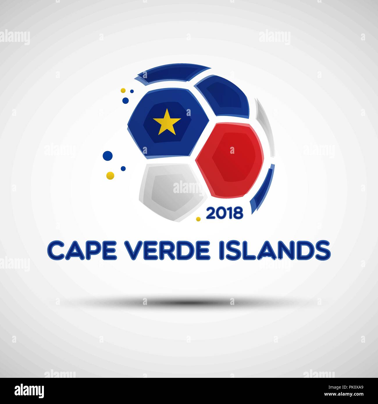 Football championship banner. Flag of Cape Verde. Vector illustration of  abstract soccer ball with Cape Verde Islands national flag colors Stock  Vector Image & Art - Alamy