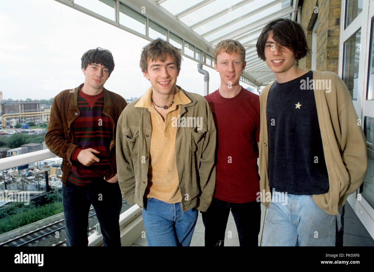 Blur on 31.05.1991 in London. usage worldwide Stock Photo Alamy