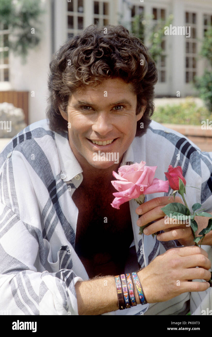 David Hasselhoff in April 1989 in Los Angeles. | usage worldwide Stock ...