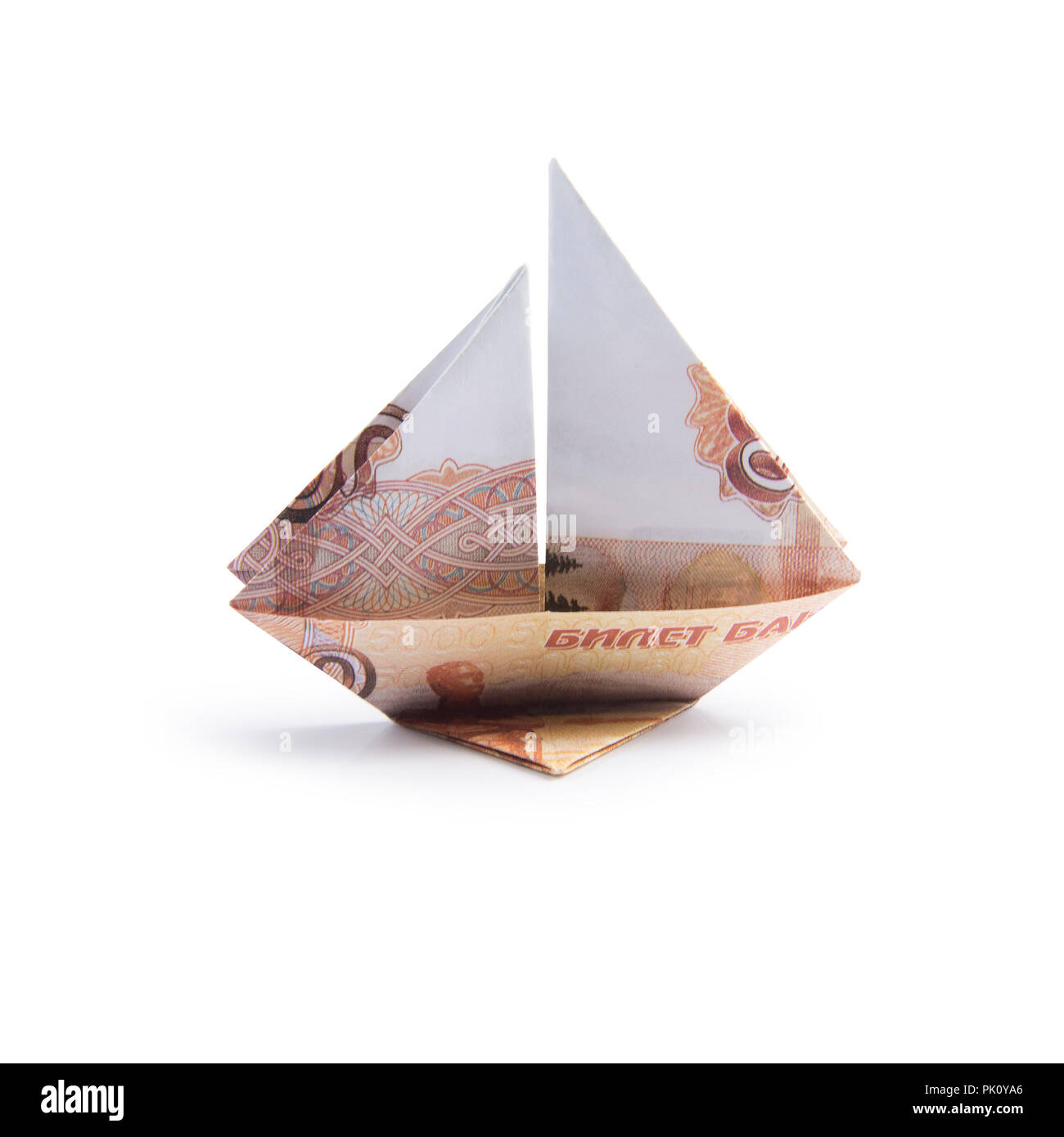ship from banknotes Stock Photo - Alamy