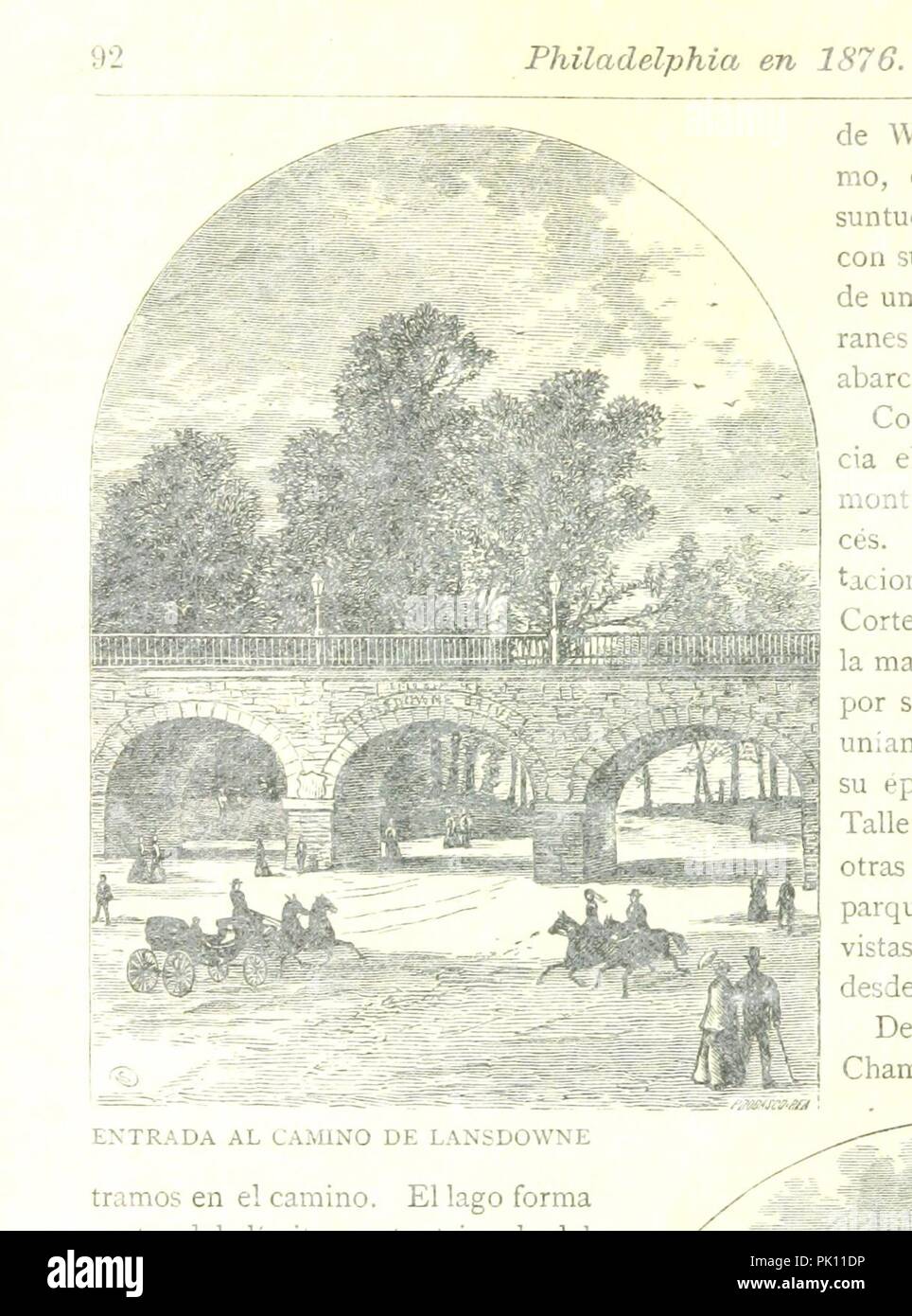 Image  from page 122 of 'Los Estados Unidos en cien años, o Philadelphia en 1876. Guia general de la ciudad de Philadelphia, etc' . Stock Photo