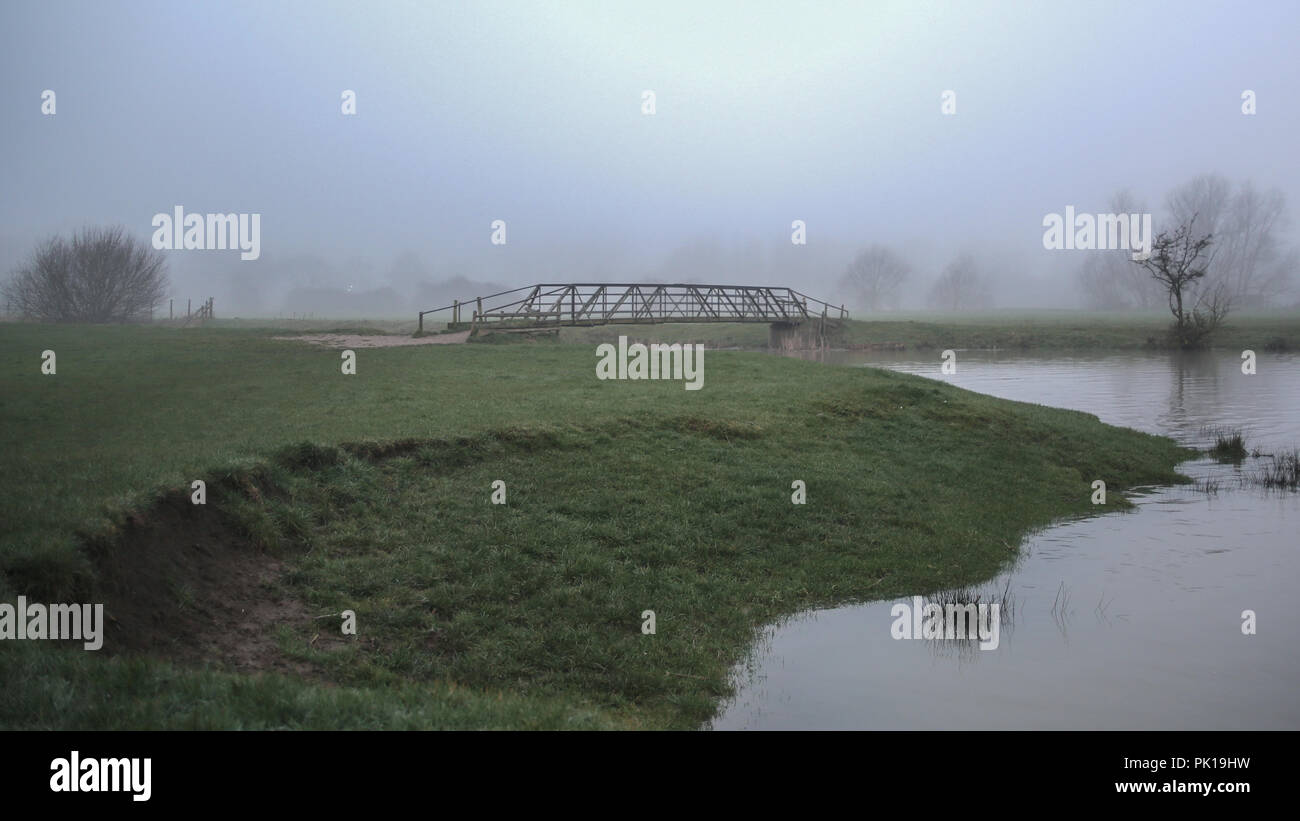 Bridge Across The Water Stock Photo - Alamy