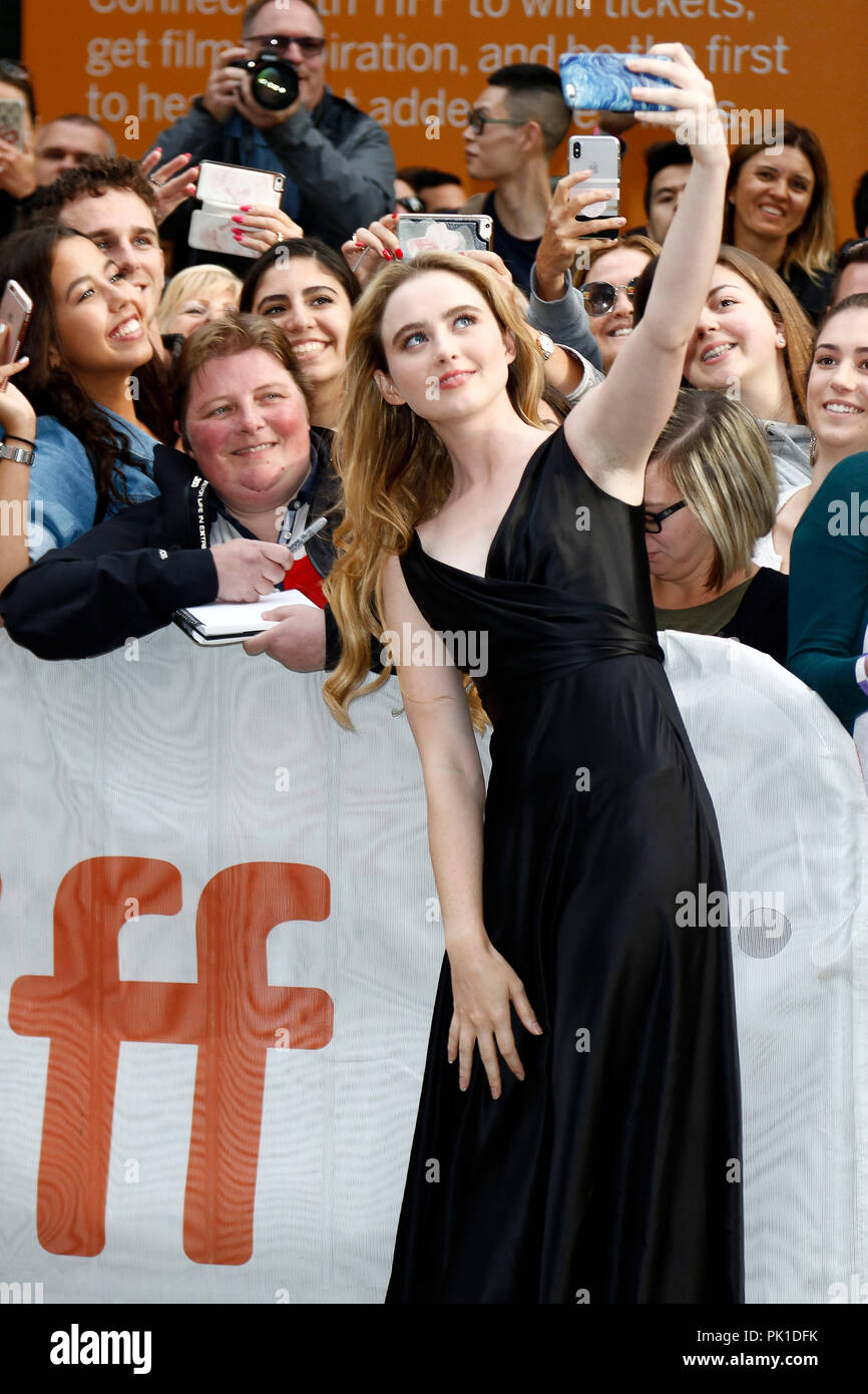 Kathryn Newton attending the premiere of 'Ben Is Back' during the 2018