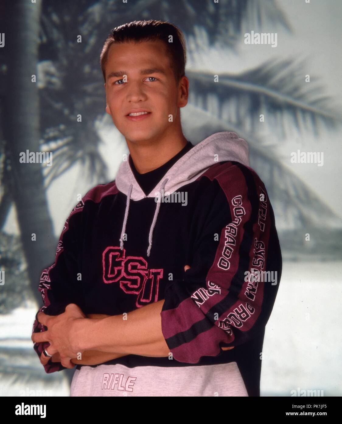 Jonas Berggren von "Ace of Base", schwedische Popgruppe, im Fotostudio