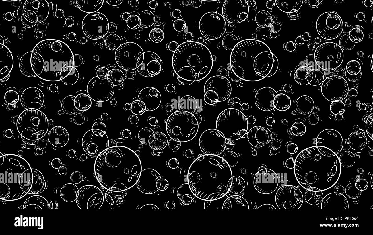 Abstract background from different sized bubbles Stock Vector