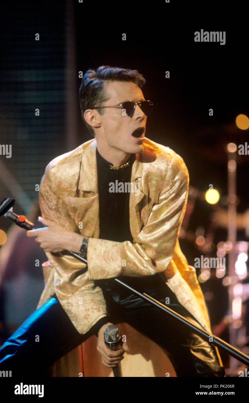 Andrew Eldritch (The Sisters of Mercy) in November 1992 in Dortmund. usage worldwide Stock