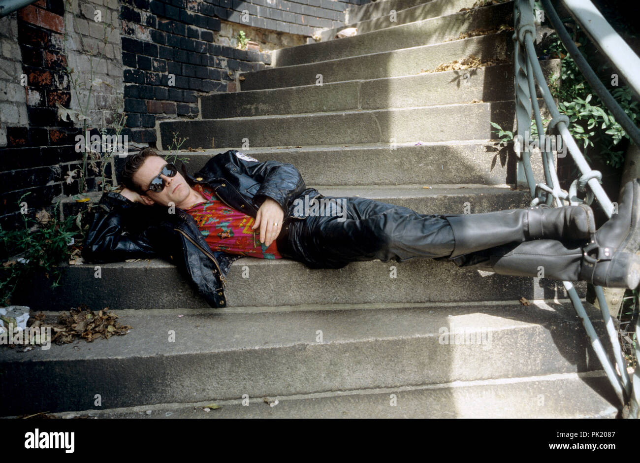 Andrew Eldritch (The Sisters of Mercy) on 29.07.1992 in Hamburg. usage worldwide Stock Photo