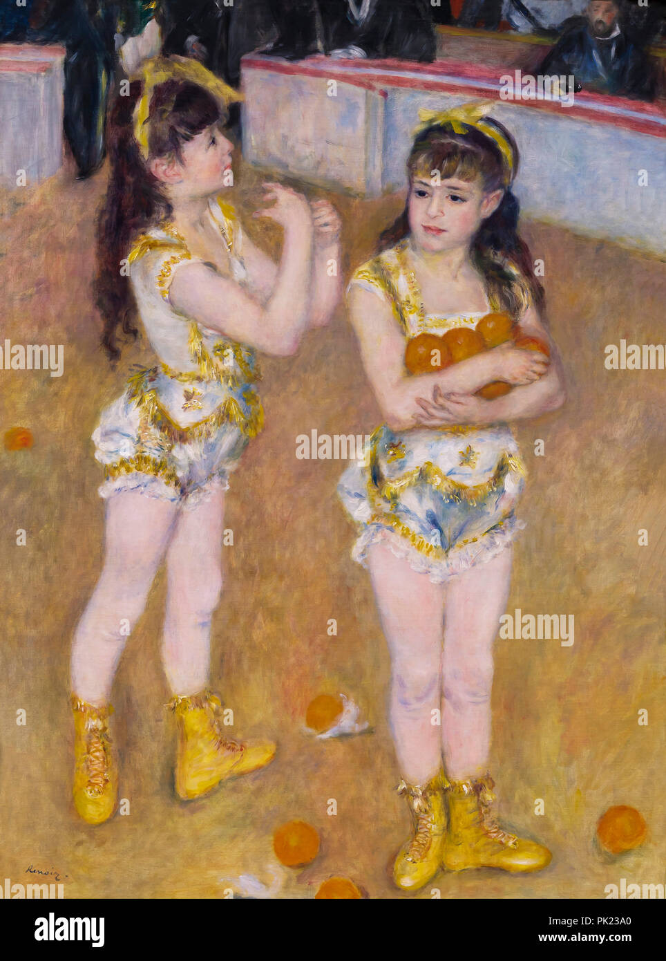 Acrobats at the Cirque Fernando, Francisco and Angelina Wartenberg, 1879, Art Institute of Chicago, Chicago, Illinois, USA, North America, Stock Photo