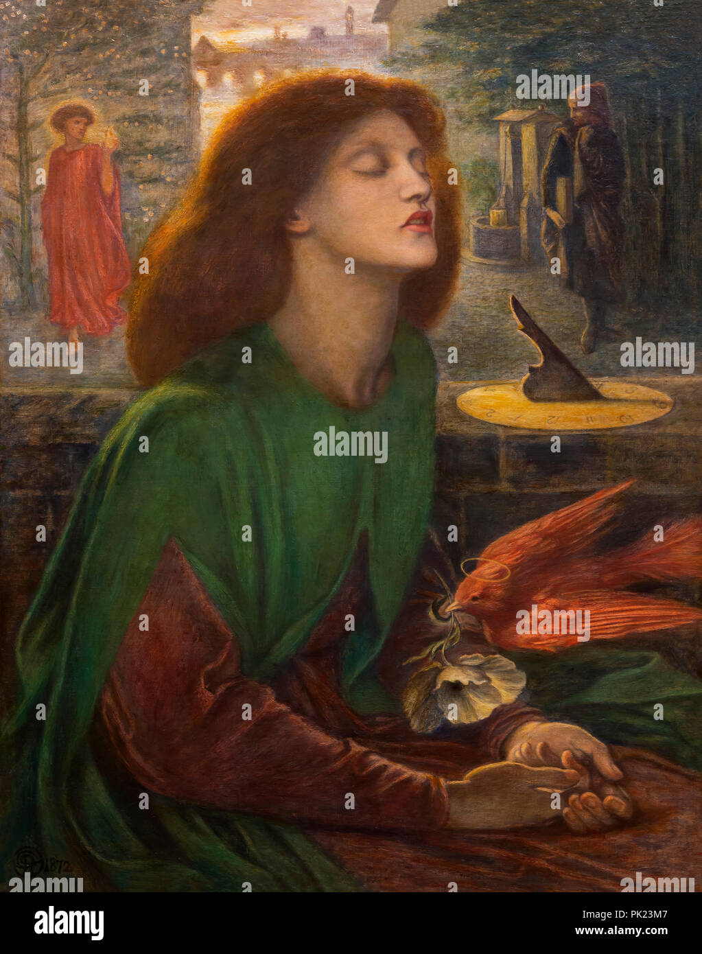 Beata Beatrix, Dante Gabriel Rossetti, 1871-1872, Art Institute of Chicago, Chicago, Illinois, USA, North America, Stock Photo